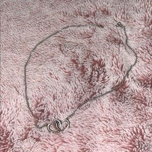 Double Heart Linked Necklace